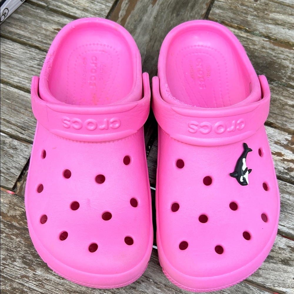 CROCS Kids Bright Pink Clogs
